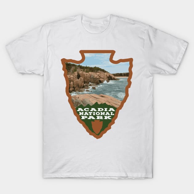Acadia National Park arrowhead T-Shirt by SlapTheWorld